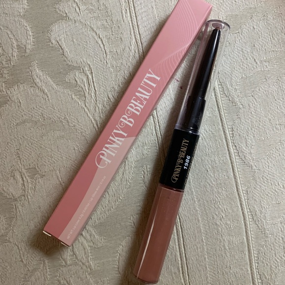Pinky B The Perfect Lip Combo Nude Lipgloss & Lip Liner Duo 1986 BNIB - Picture 8 of 12